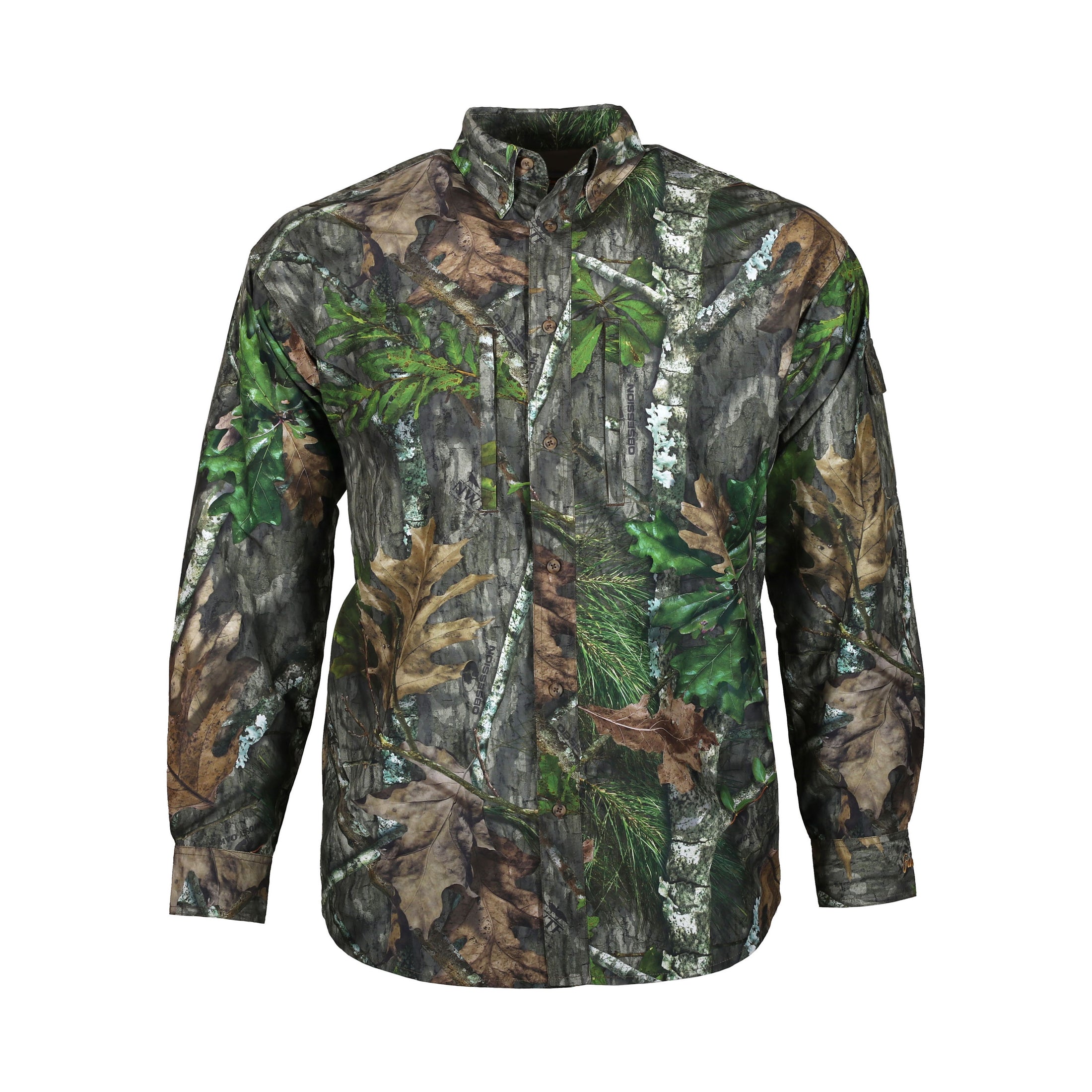 gamehide Elimitick Insect Repellent Ultra Lite Shirt front (mossy oak obsession)