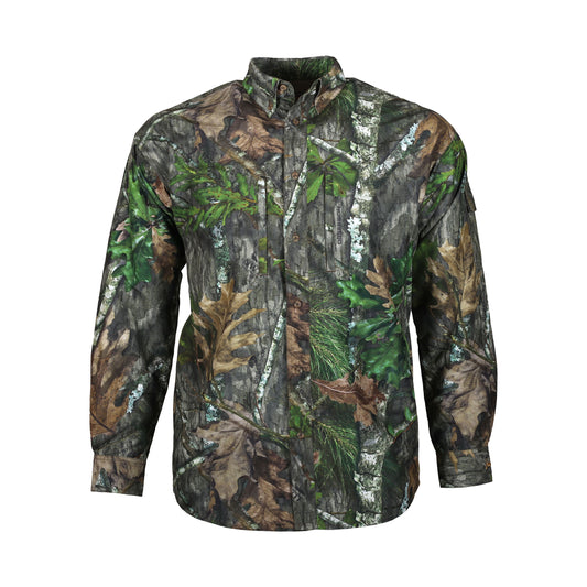 gamehide Elimitick Insect Repellent Ultra Lite Shirt front (mossy oak obsession)