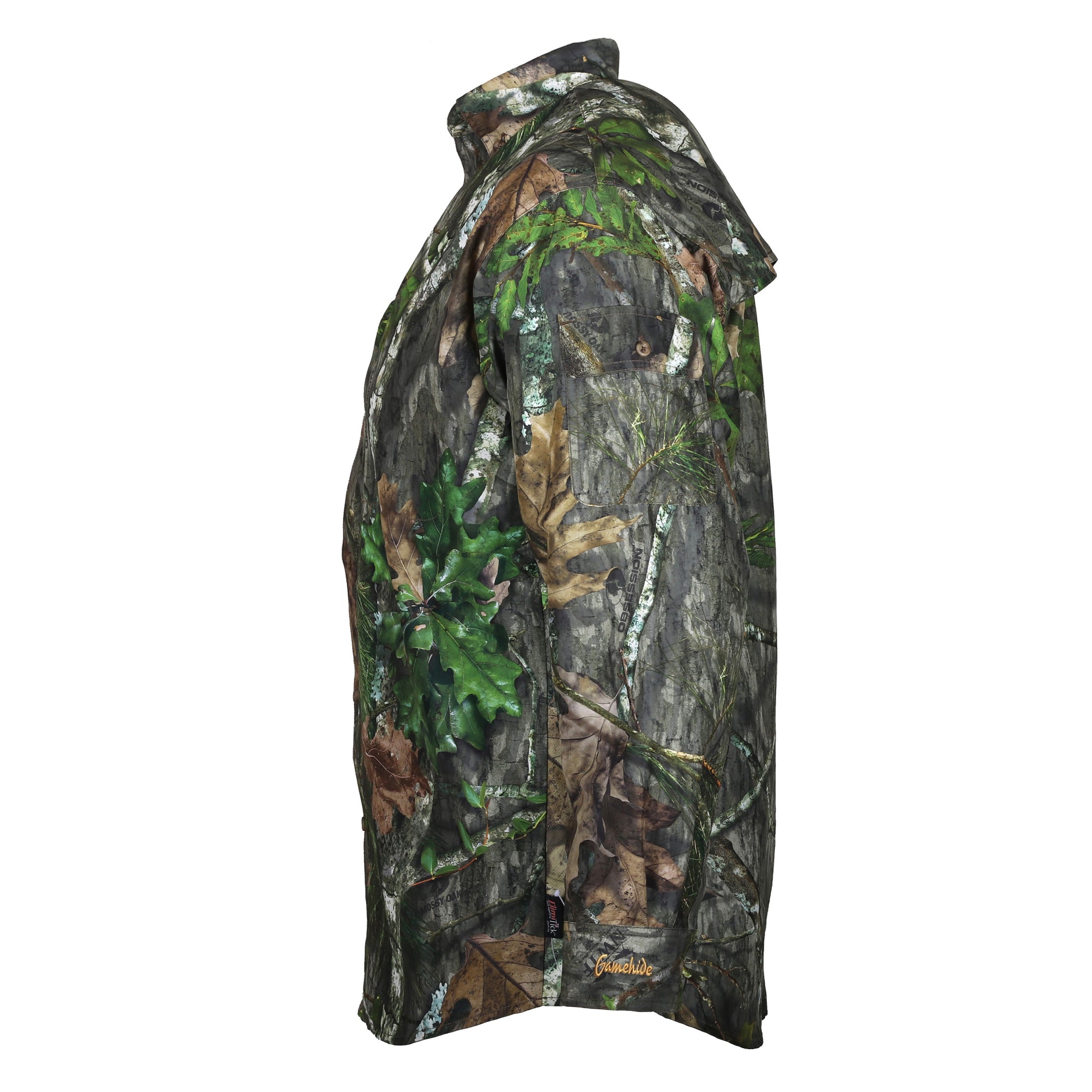 gamehide Elimitick Insect Repellent Ultra Lite Shirt side (mossy oak obsession)