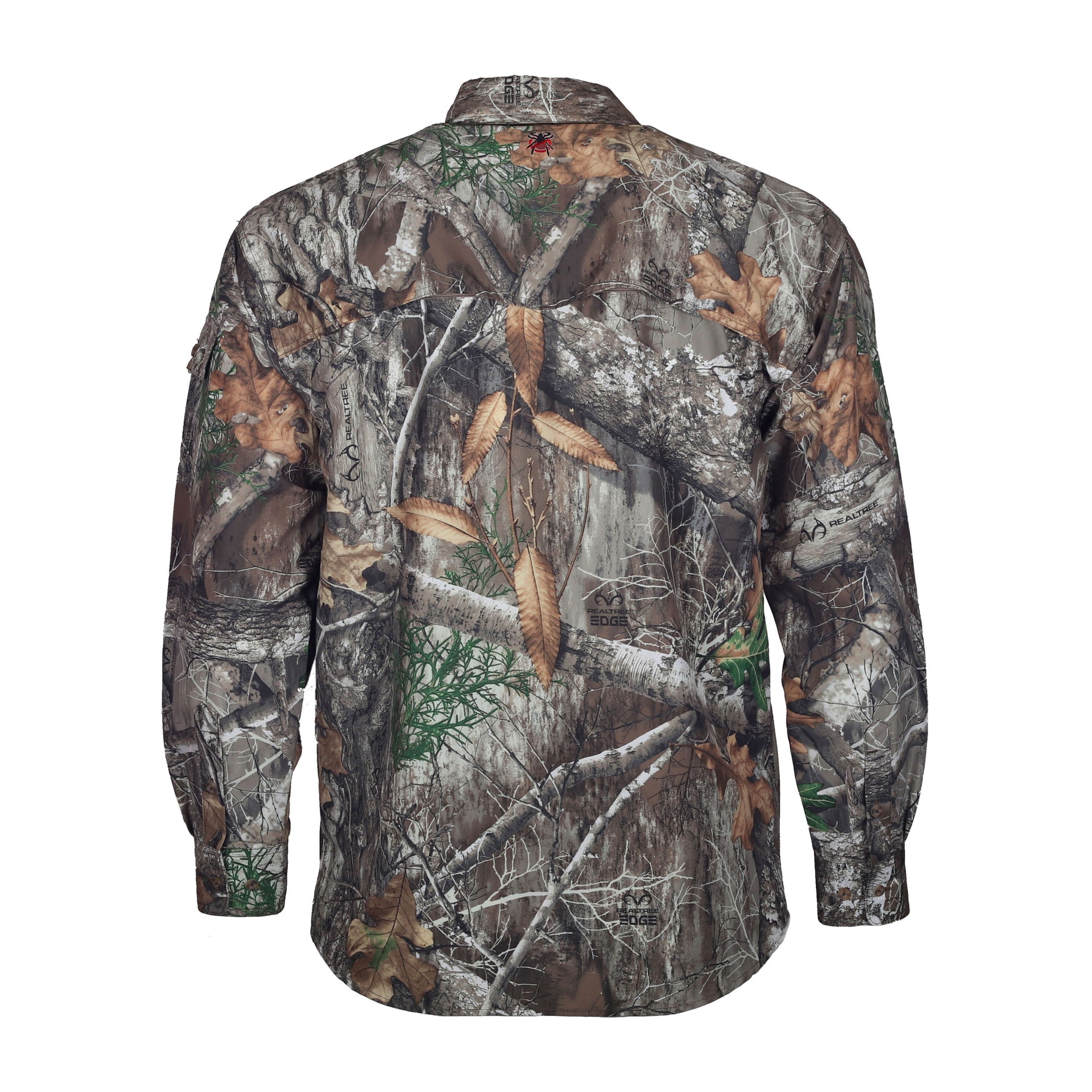 gamehide Elimitick Insect Repellent Ultra Lite Shirt back (realtree edge)