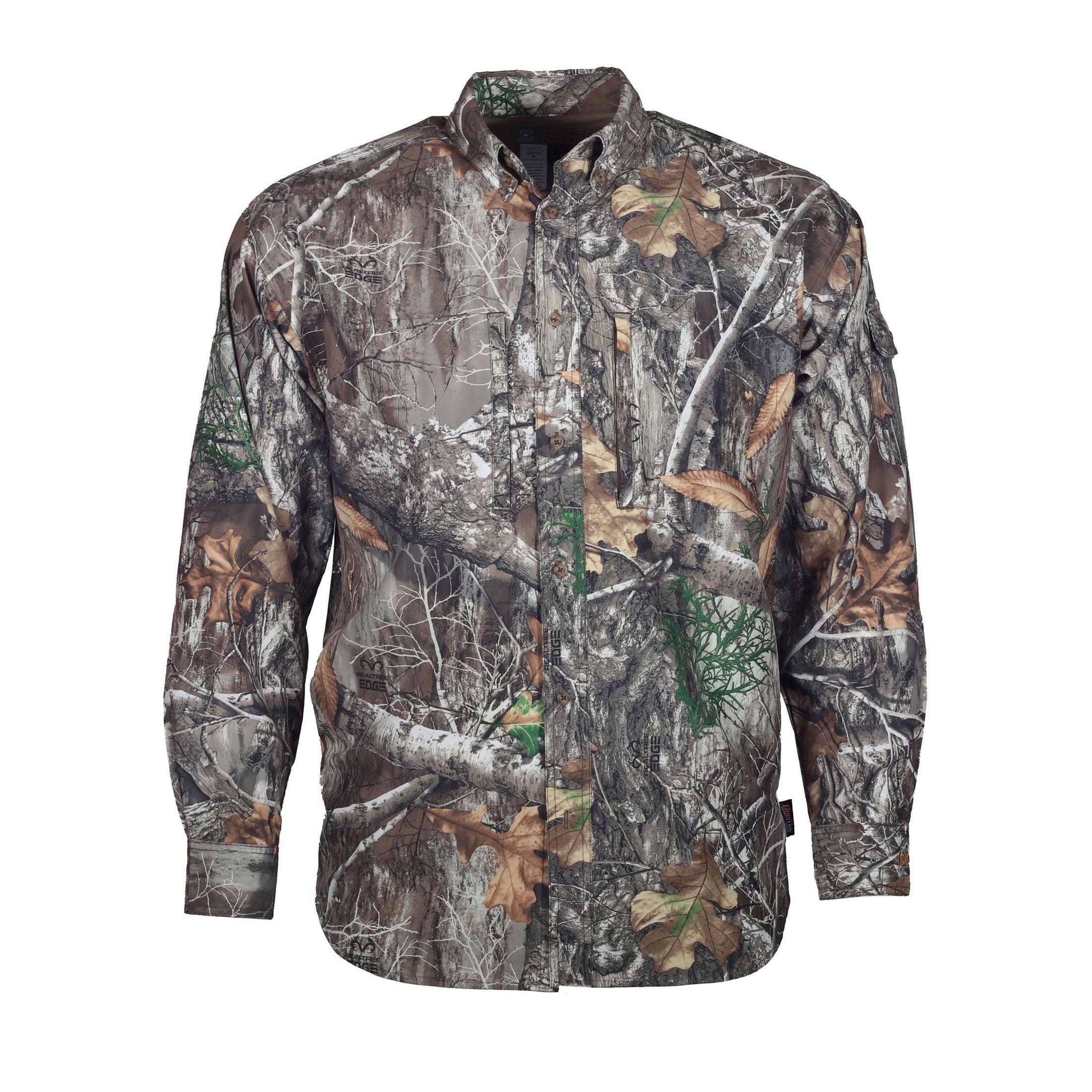 gamehide Elimitick Insect Repellent Ultra Lite Shirt front (realtree edge)