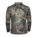 Load image into Gallery viewer, gamehide ElimiTick Tactical Style Quarter Zip Long Sleeve Shirt back (realtree edge)
