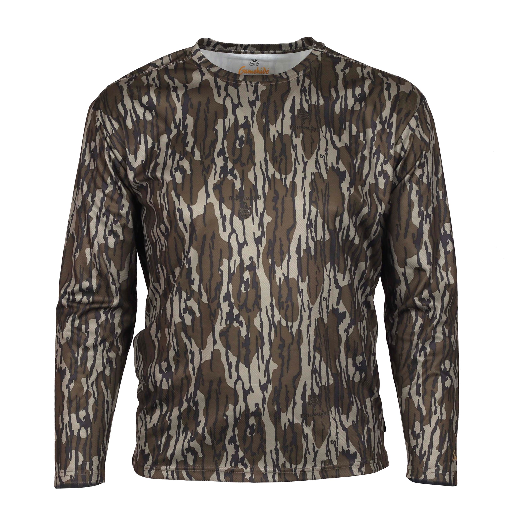 gamehide elimitick long sleeve tech shirt (mossy oak original bottomland)
