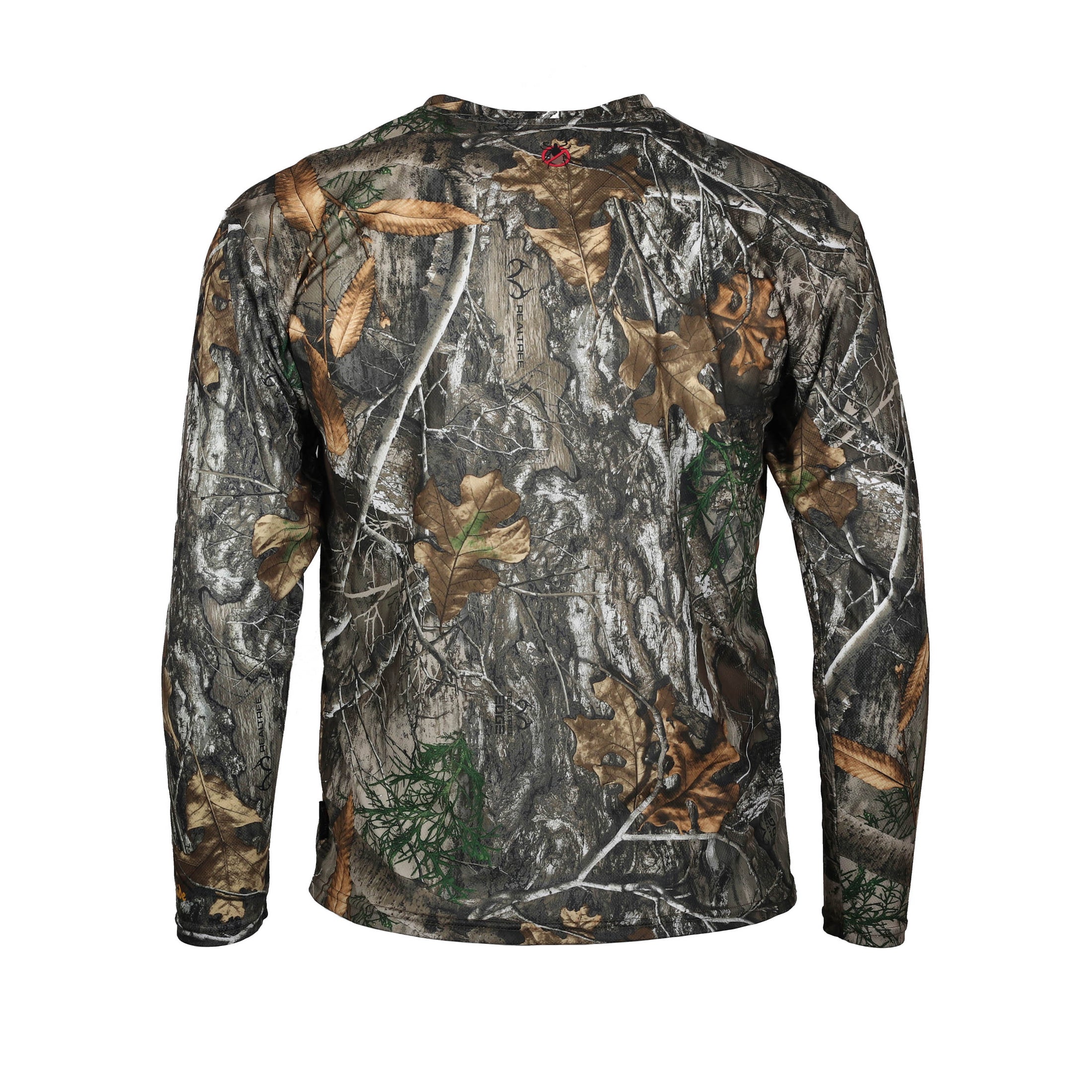 gamehide ElimiTick Long Sleeve Tech Shirt back (realtree edge)