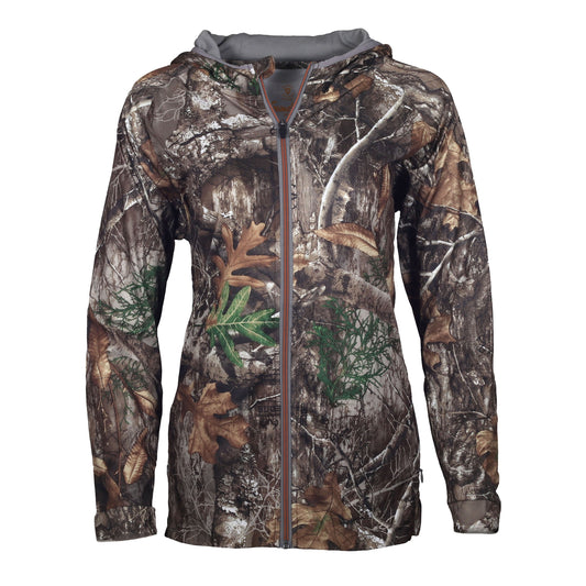 gamehide womens elimitick full zip jacket (realtree edge)