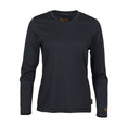 Load image into Gallery viewer, gamehide elimitick womens long sleeve shirt front view (charcoal)
