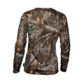 Load image into Gallery viewer, gamehide elimitick womens long sleeve shirt back view (realtree edge)
