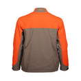 Load image into Gallery viewer, gamehdie Fenceline Upland Hunting Jacket back (tan/blaze orange)
