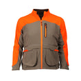 Load image into Gallery viewer, gamehdie Fenceline Upland Hunting Jacket front (tan/blaze orange)
