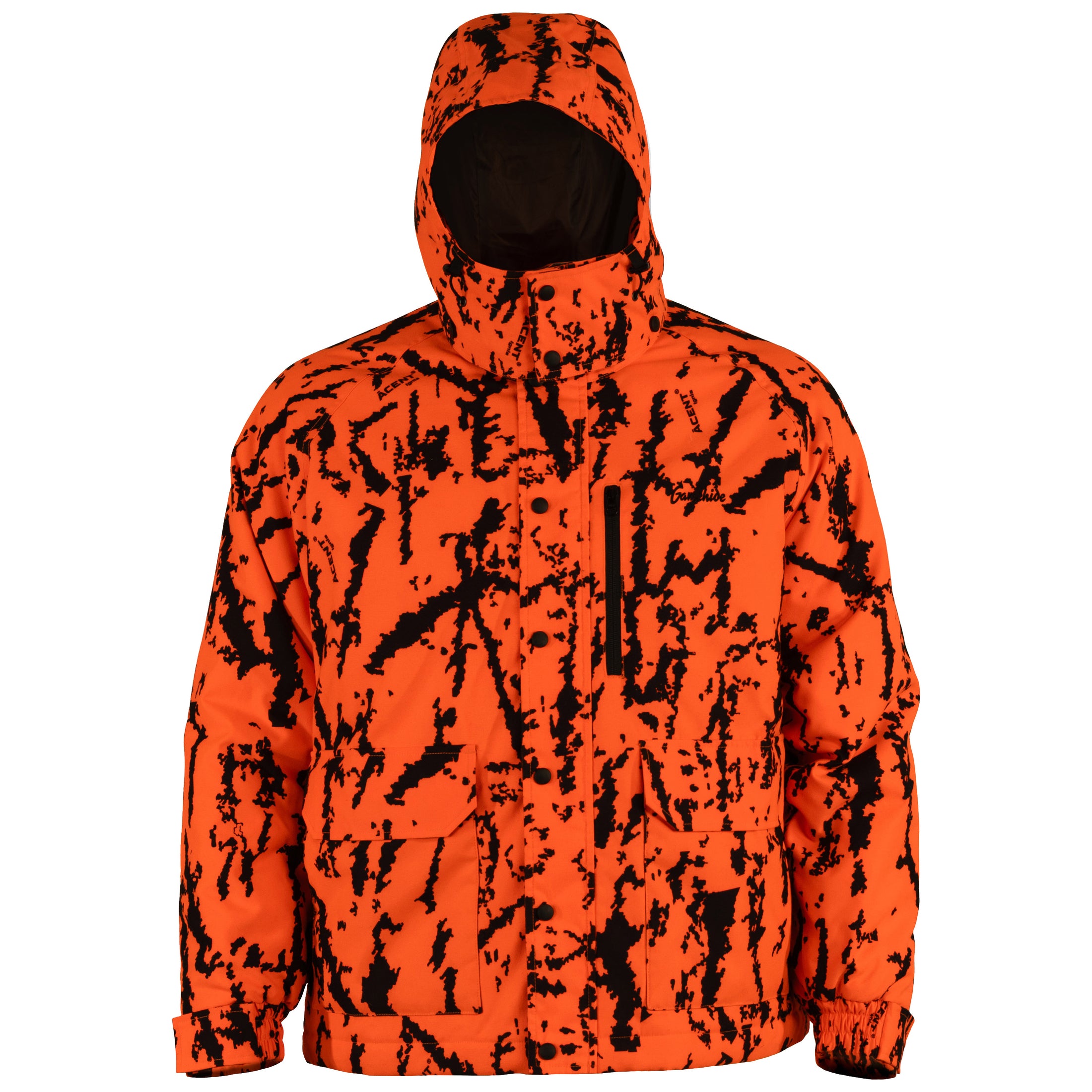 Gamehide deer hunter parka - front view (acent ignis)