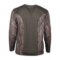Load image into Gallery viewer, gamehide rapid wick long sleeve tee back view (mossy oak new bottomland)

