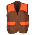 Load image into Gallery viewer, gamehide youth front loader vest front view (marsh brown/orange)
