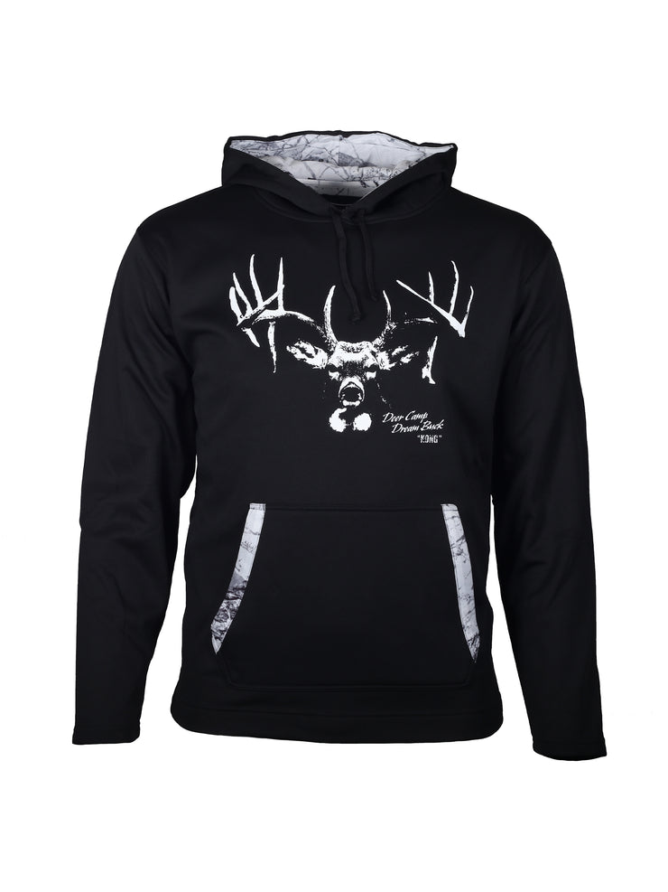 Dream buck hoodie in snow camo accents - kong